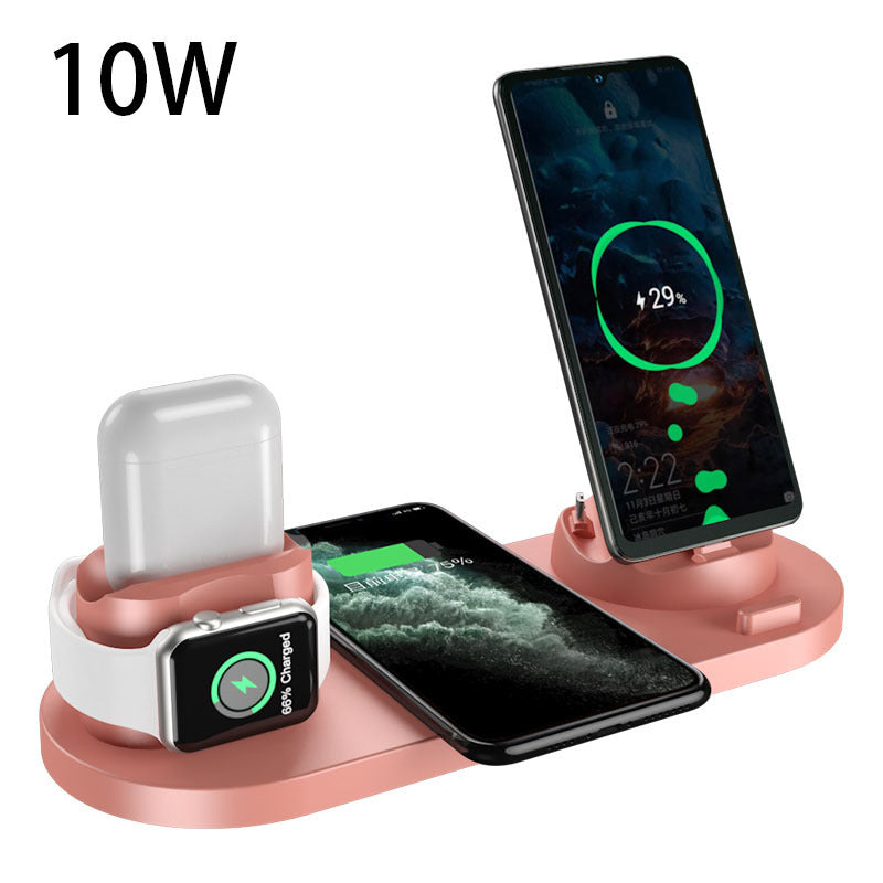 Electronic - Phone - Wireless Charger For iPhone - 6 In 1 Charging Dock Station