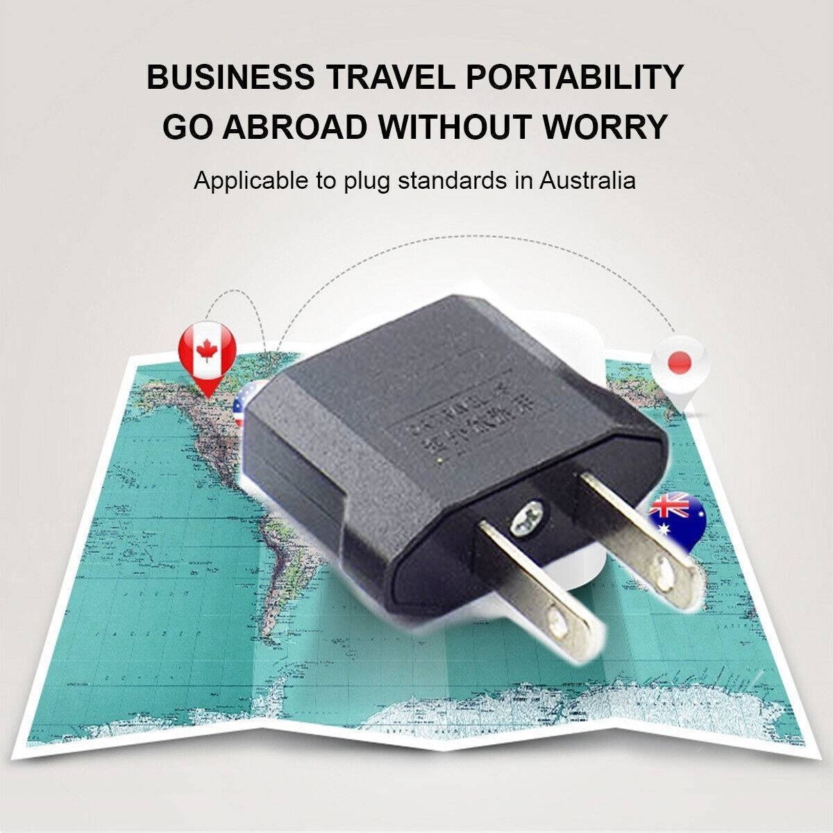 Electronic - Travel - 2x US Travel Adapter To Australia AC Power Plug