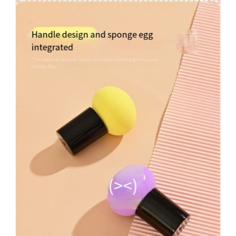 Health & Beauty - Egg Drop Gourd Diagonal Cut Powder Puff Super Soft  Mushroom Head Set with Case