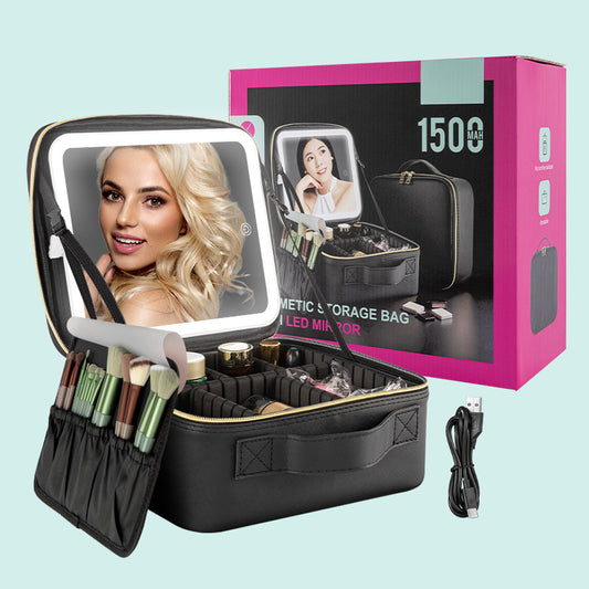 Health & Beauty - Makeup Case With Light Black
