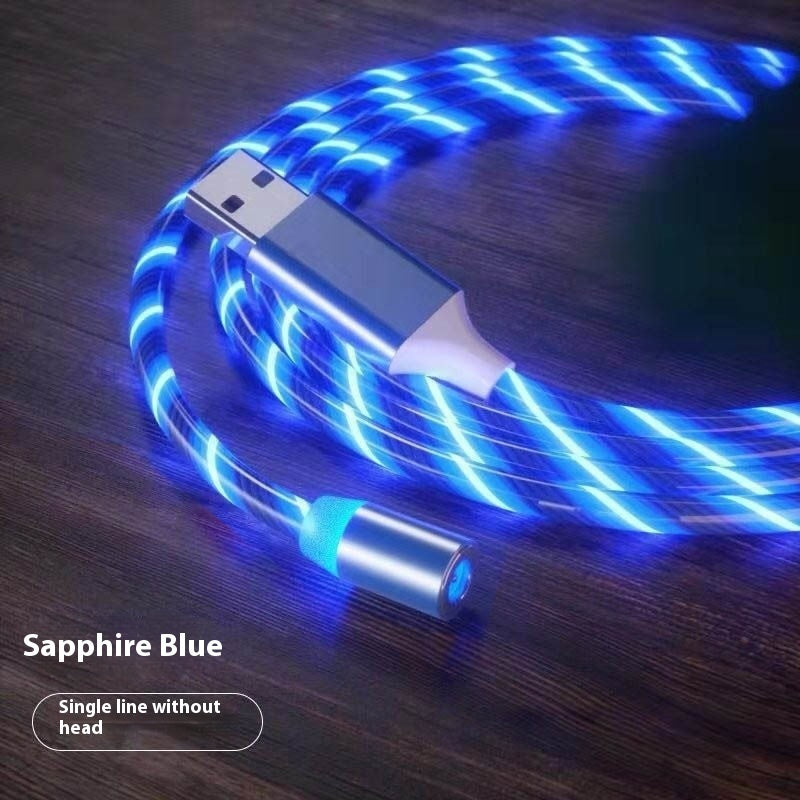 Electronic - Phone - Magnetic Streamer Fast Charging Cable Lighting Micro USB Cable LED Magnet Charger Type-C Cable