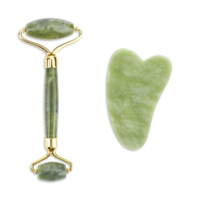 Health & Beauty - Rose Quartz Roller Slimming Face Massager Lifting Tool Natural Jade