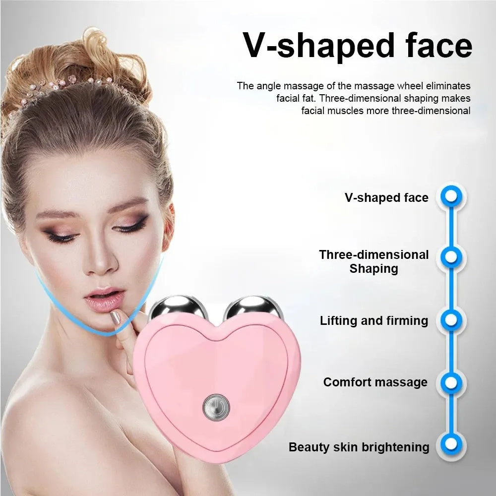 Health & Beauty - EMS Face Lifting Machine Facial Massager Microcurrent Roller