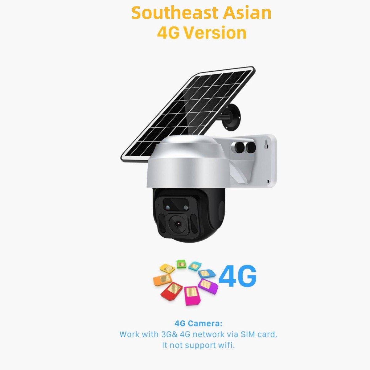 Electronic - Home - Solar Powered Wireless WiFi Surveillance Camera