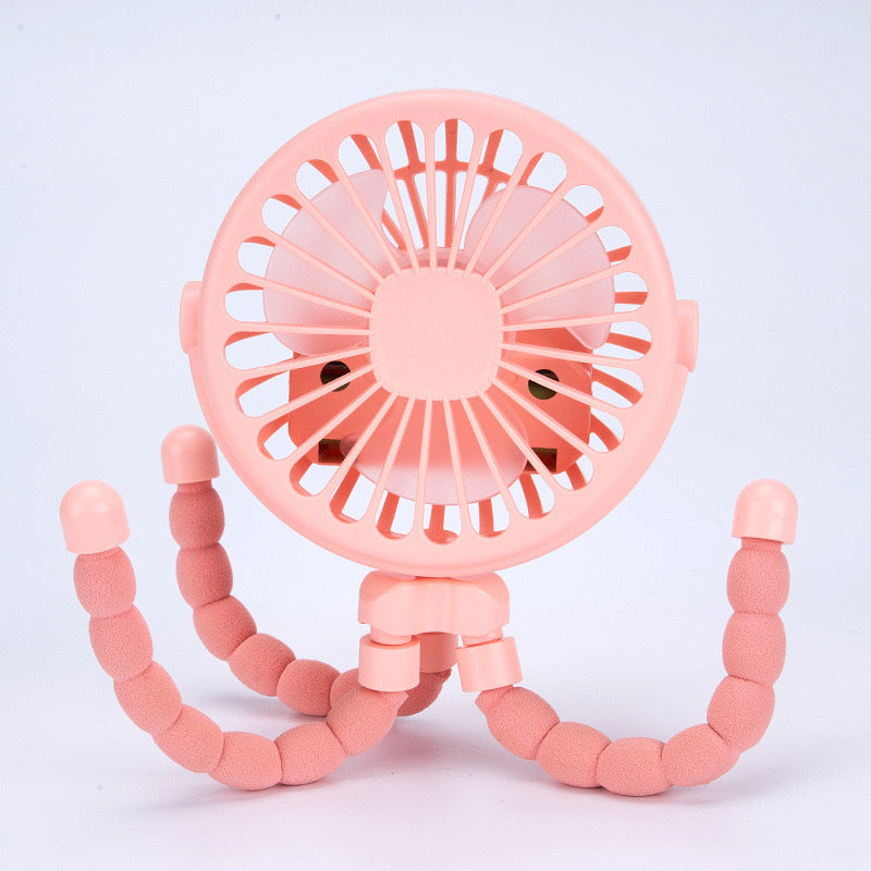 Electronic - Home - New Portable USB Mini Fan Octopus Adjustable Fan With Light