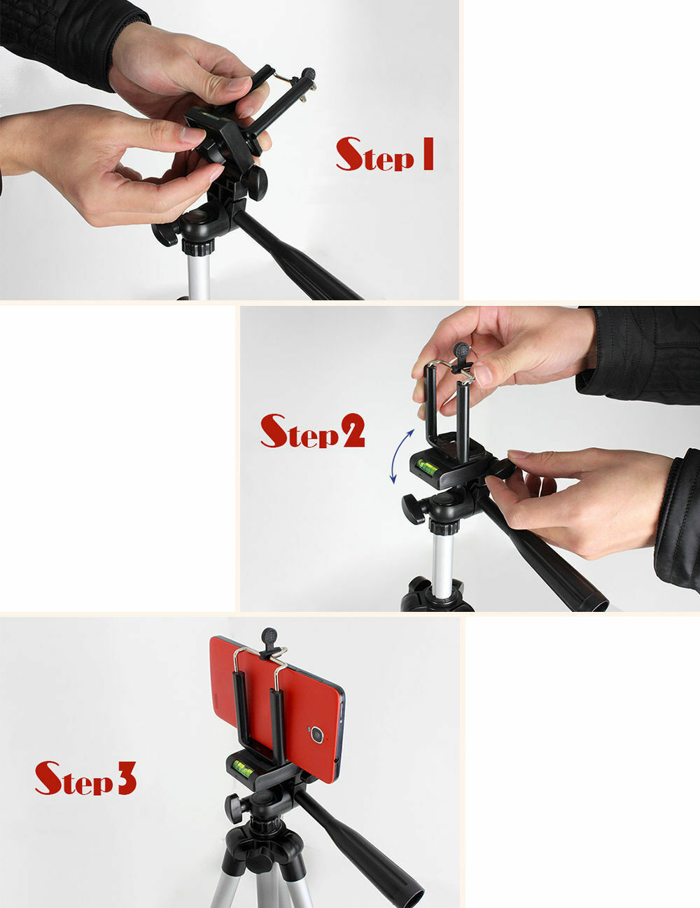 Electronic - Phone - Professional Camera Tripod Stand Holder Mount For Cell Phone