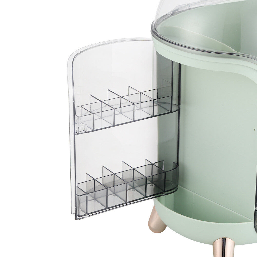 Health & Beauty - Large Cosmetic Skincare Organizer Tabletop Make-Up Storage Case 2 Drawers Box