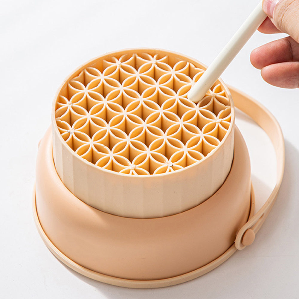 Health & Beauty - Makeup Brush Silicone Cleaning Bowl Drying Shelf