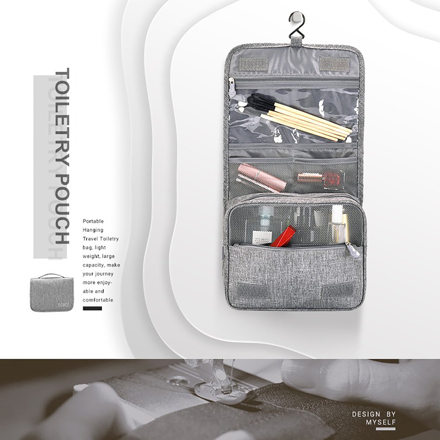 Health & Beauty - Travel Hanging Toiletry/Makeup Bag Waterproof Large