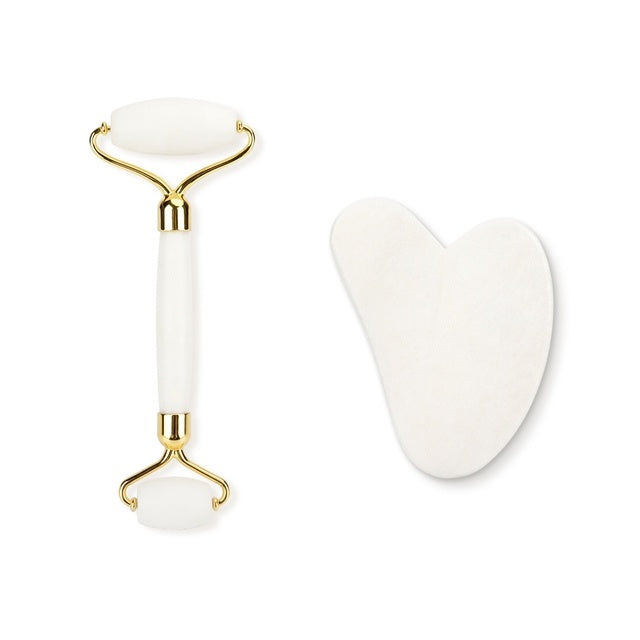 Health & Beauty - Rose Quartz Roller Slimming Face Massager Lifting Tool Natural Jade