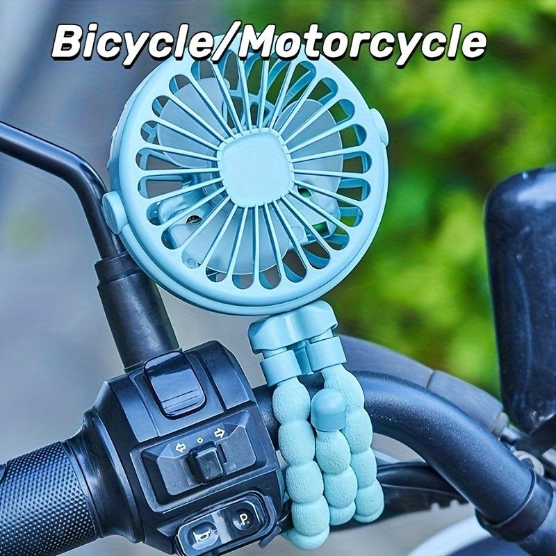 Electronic - Home - New Portable USB Mini Fan Octopus Adjustable Fan With Light